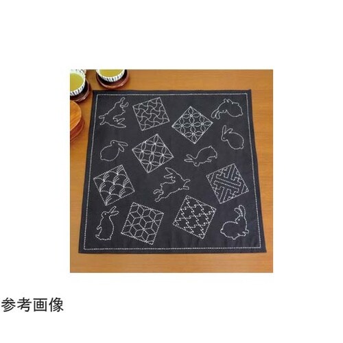 刺し子キット マルチクロス うさぎと伝統