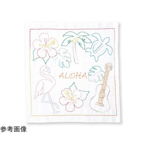 刺し子キット 世界を旅する花ふきん AL