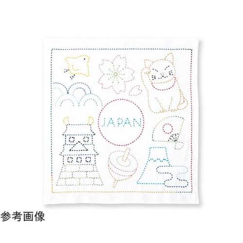 刺し子キット 世界を旅する花ふきん JA