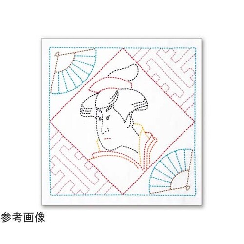 刺し子キット 日本 文化柄 花ふきん 浮