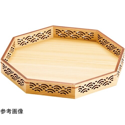 ひのき細密八角膳 七宝 28020