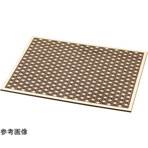 ひのき細密膳 長角(大)麻の葉 3813