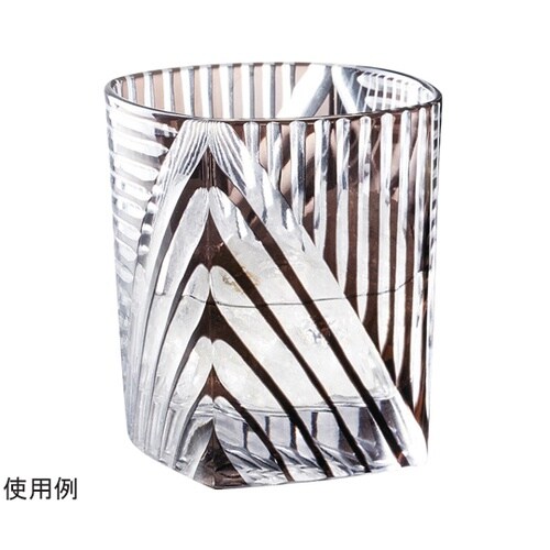 切子・角丸グラス 黒 25410