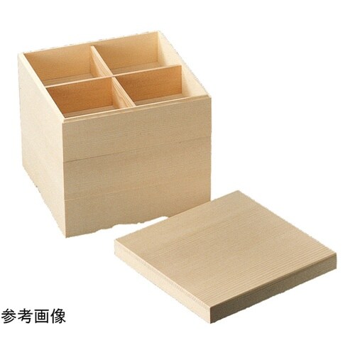 白木・おせち用重箱 6.5寸 (3段)