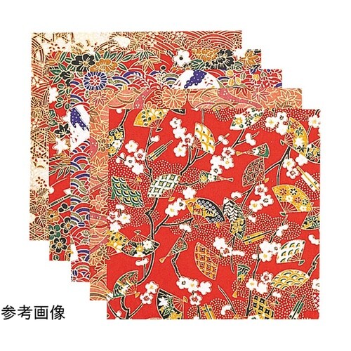 友禅和紙 赤絵・5寸 (100枚入)(各