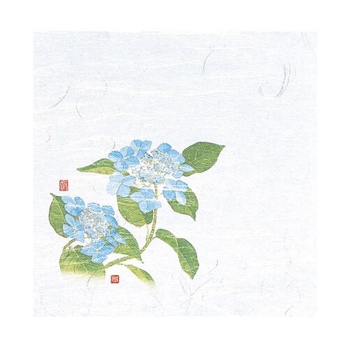 4寸OP懐石敷紙 紫陽花(6月ー7月)