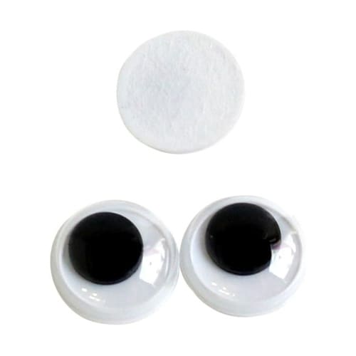 動眼 貼り付け φ6mm 黒 1組(38