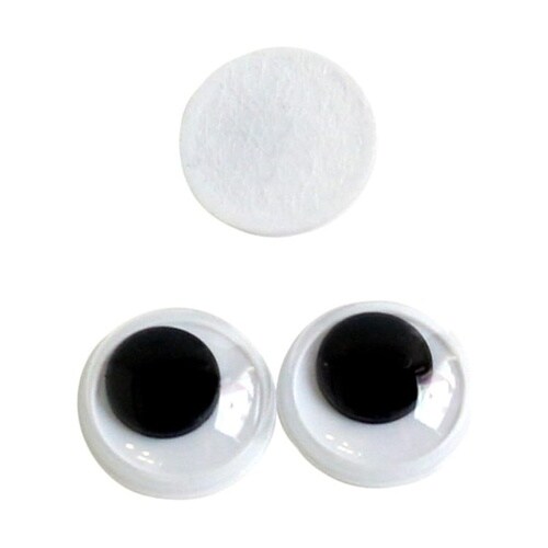 動眼 貼り付け φ6mm 黒 1袋(10
