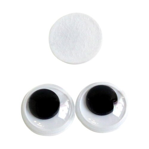 動眼 貼り付け φ7mm 黒 1組(36