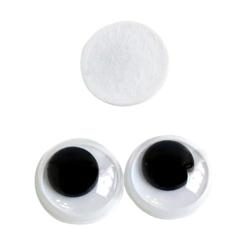 動眼 貼り付け φ7mm 黒 1袋(10