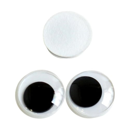 動眼 貼り付け φ10mm 黒 1組(2