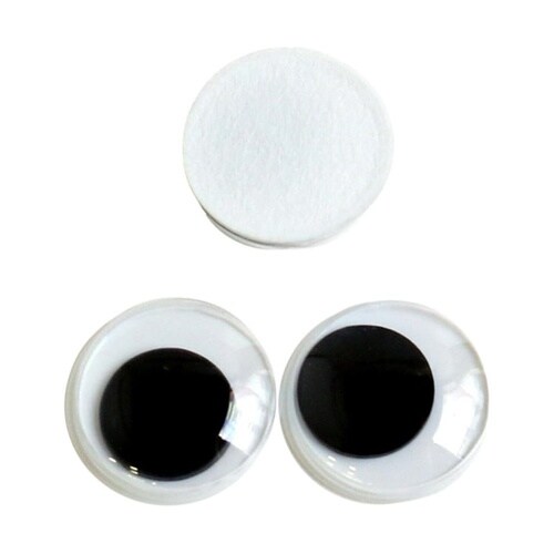 動眼 貼り付け φ10mm 黒 1袋(1