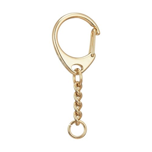 ワンタッチキーホルダー金具 全長5.5c