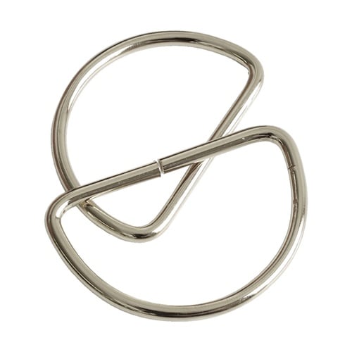 Dカン 幅40mm ニッケル 1組(30