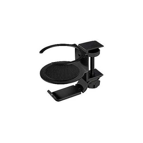 アルミデスクフック&カップホルダー ブラ