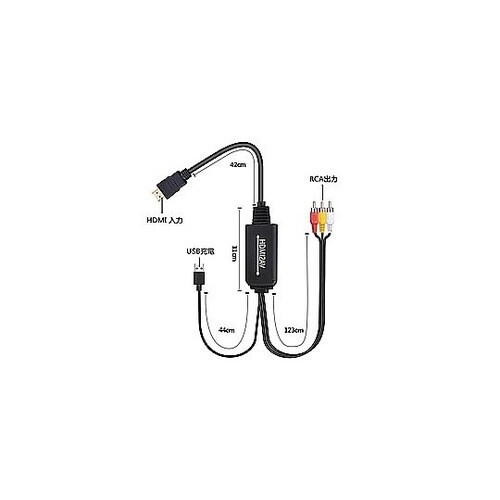 HDMI to AV変換ケ−ブル+USB