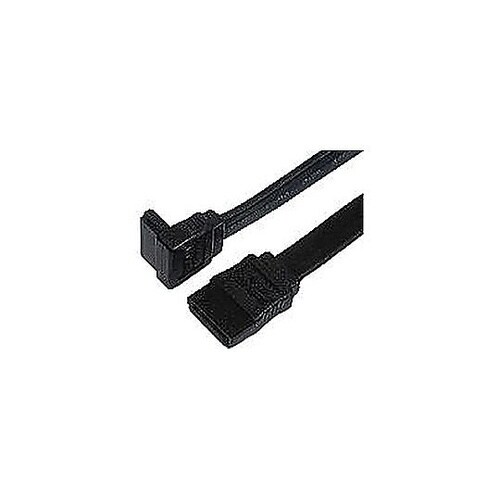 SATA3ケーブル 片下L型 黒 ラッチ
