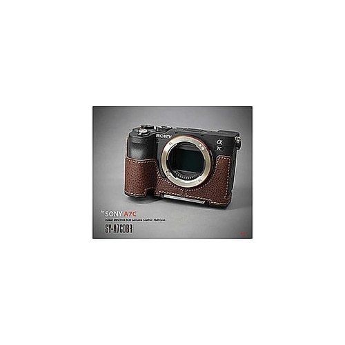 ソニー α7C用本革カメラハーフケース