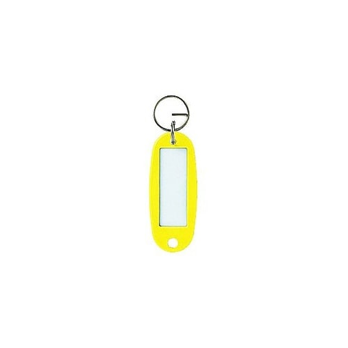 キーホルダー名札 ハード 黄 1P KH