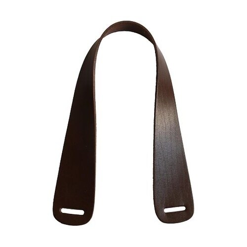 スリット入本革持ち手 チョコ 約41cm