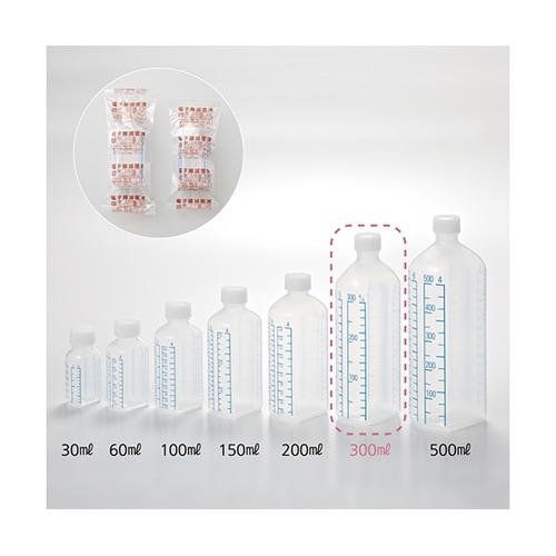 投薬瓶(青目盛)300ml/滅菌 40本