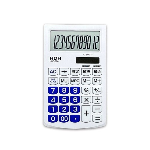 手帳サイズ電卓 HDC−016TBU