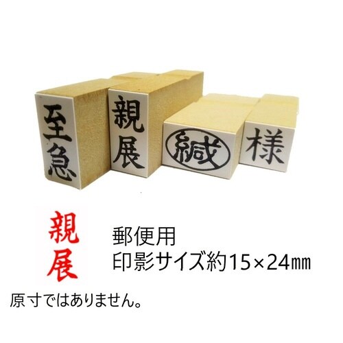 事務用柄付ゴム印郵便用 親展×10