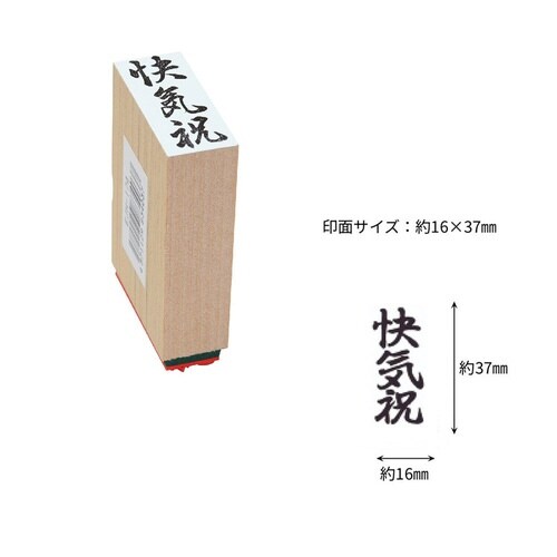 贈答用ゴム印中型 快気祝×9