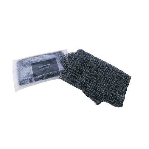 ボディタオル ブラック 25個入×600
