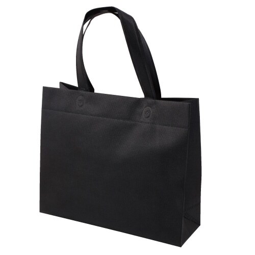不織布A4マチ付きバッグブラック50枚入×400