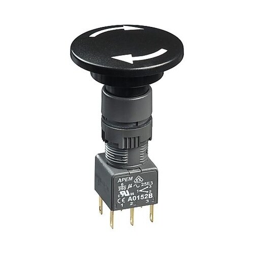 PB SWITCH DPDT 6A 25