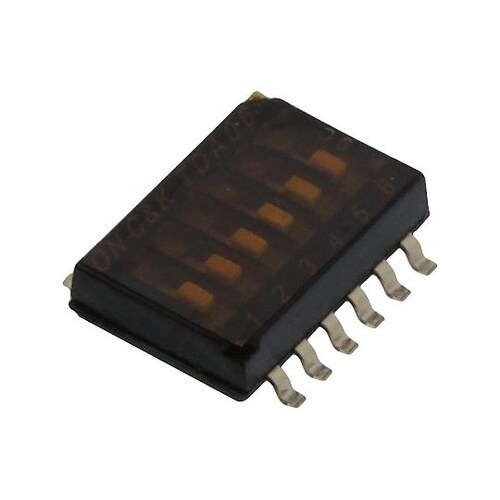 DIP SW SPST 6POS 0.0