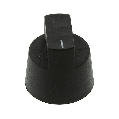 KNOB BLACK 20.3MM X