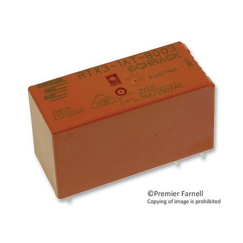 RELAY SPST−NO 250VAC
