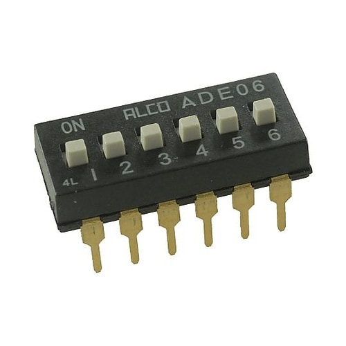 SWITCH DIP 6 POS SPS