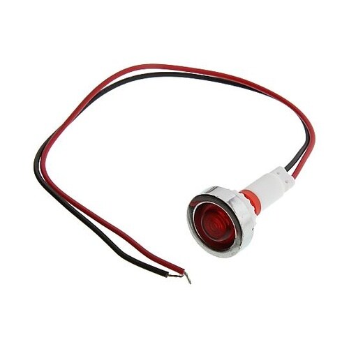 LED RED 10MM NUT 12V