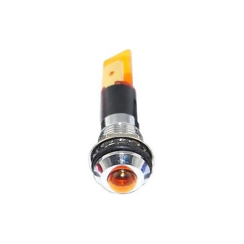 LED YEL 12MM NUT 24V