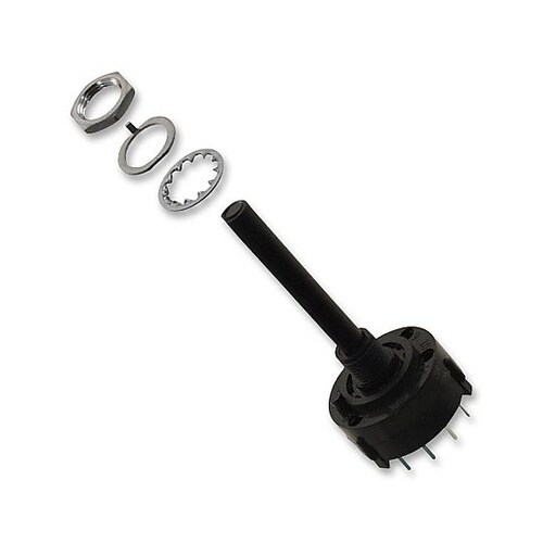 SW ROTARY 2P 6POS PC
