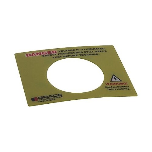 ADHESIVE−BACKED WARN