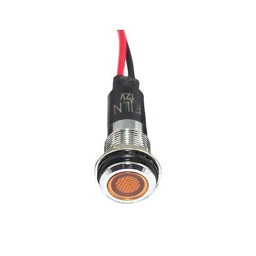 LED YEL 12MM NUT 2VA