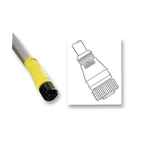 LEAD M12 4WAY 2M PVC