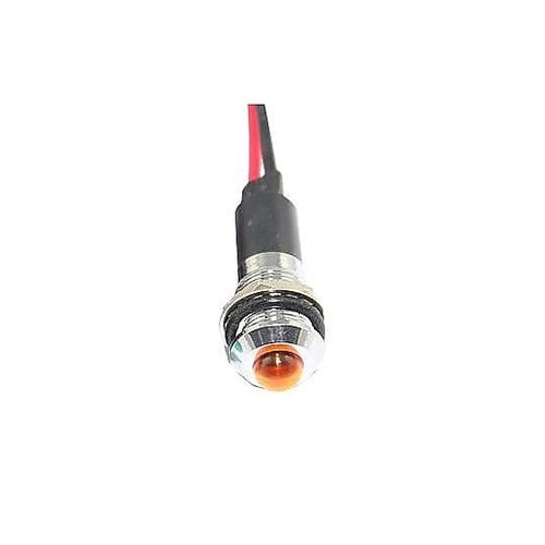 LED YEL 12MM NUT 12V