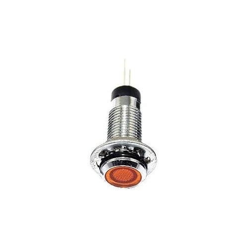 LED YEL 8MM NUT 12VA