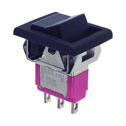 SWITCH ROCKER DPDT 5