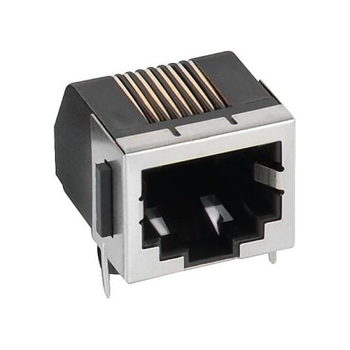 RJ45 CONN R/A JACK 8