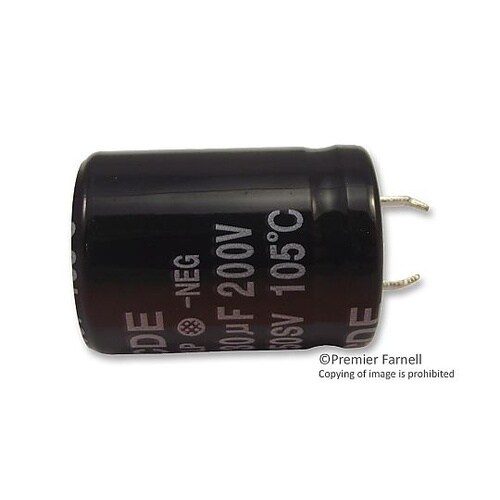 CAP 330μF 200V ALU E