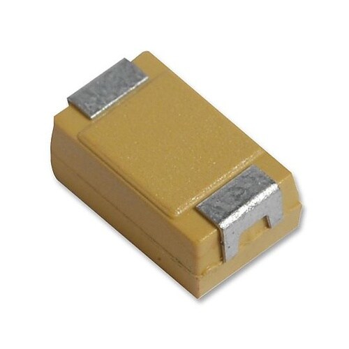 CAP 100μF 10V 20% 23