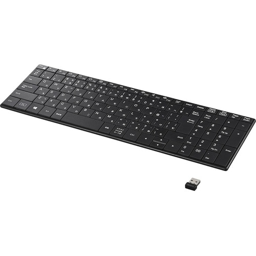 2.4GHz無線 コンパクトキーボード ブラック