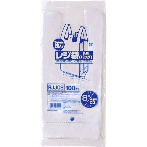 RJJ−08レジ袋レギュラー西日本25号100枚