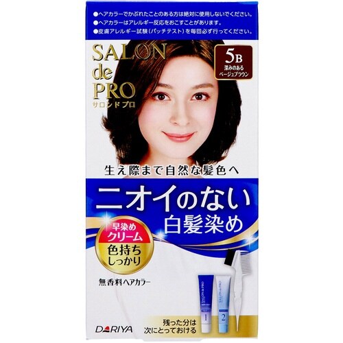 サロンドプロ無香料ヘアカラー早染めC(白)5B×3